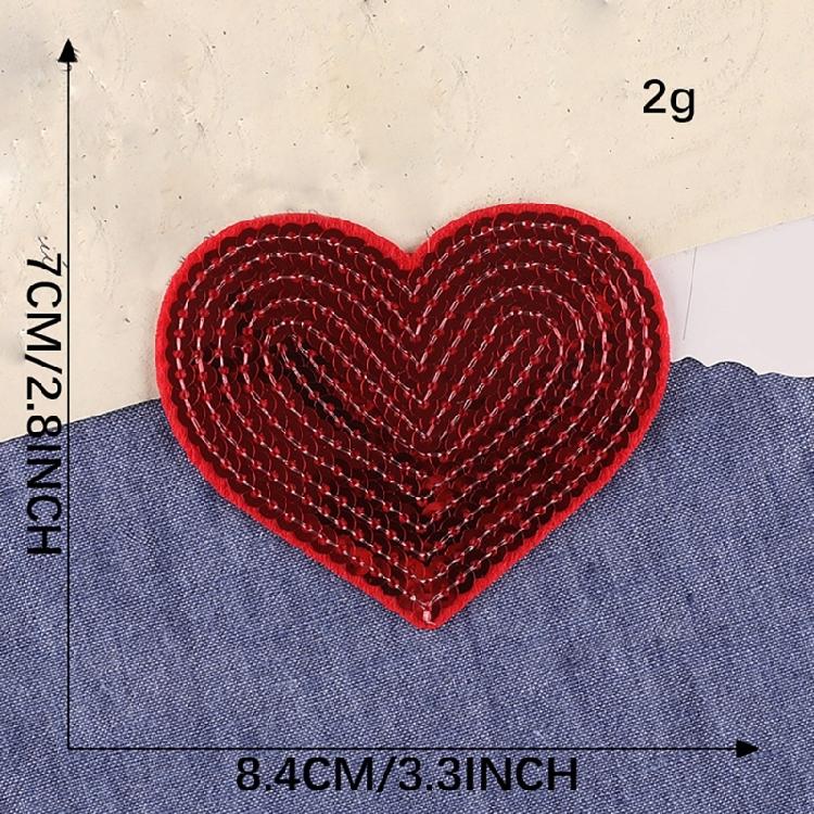 10 шт. Вышитые нашивки в форме сердца, приутюживаемые нашивки, пришивные аппликации, нашивки с пайетками для шляпы