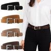Casual Business Waist Belt Luxury Design Waistband Trendy Suede Leather Belt  For Women