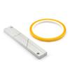 Профессиональный студийный алюминиевый блок для splicing (склейки) для надежного ремонта 1/4-дюймовой ленты и регулируемой длины