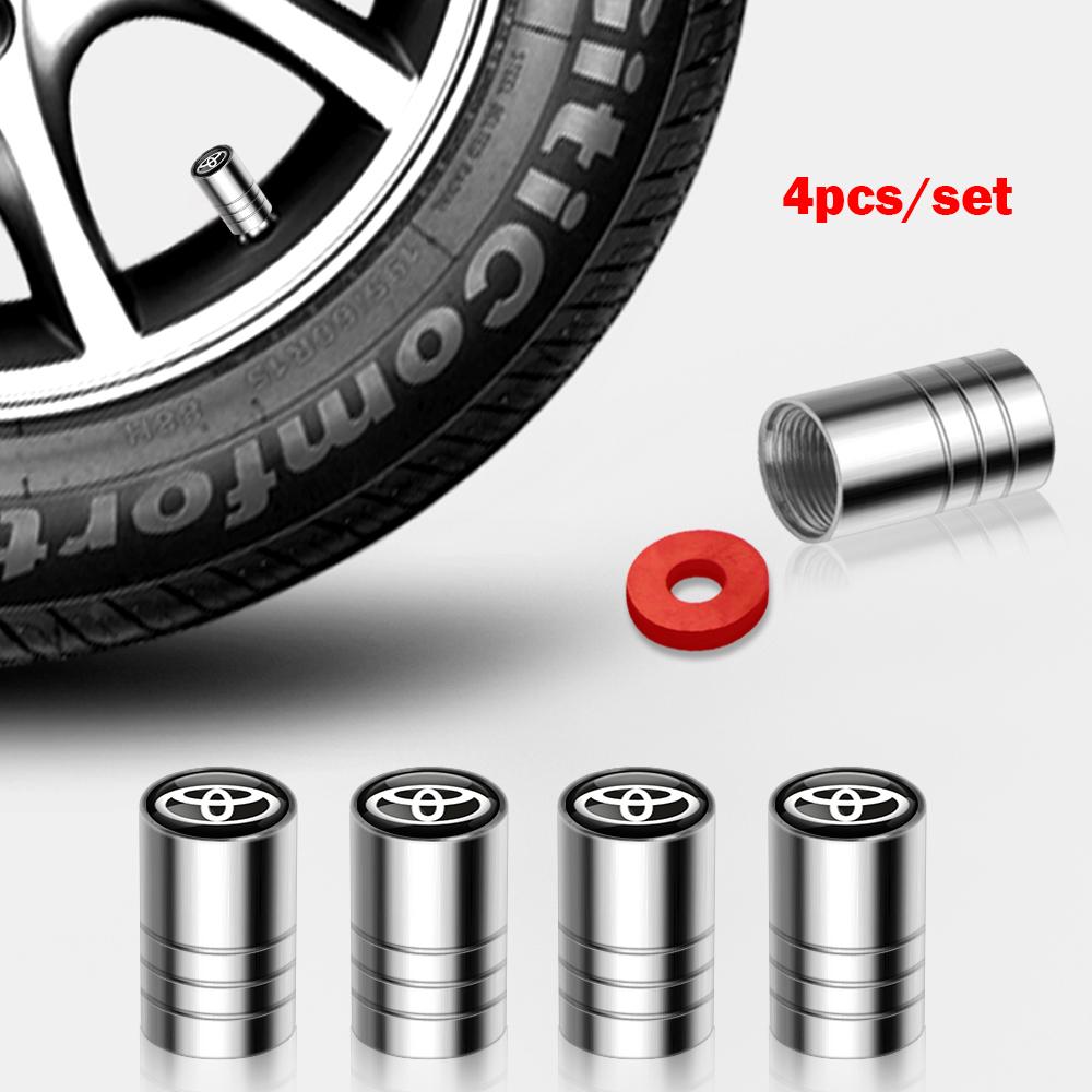 2026 Новые Для Toyota 4 шт. Металлические Колпачки Клапанов Штоков Колес Автомобильные Аксессуары Для TOYOTA Corolla Yaris Camry Auris C-HR RA