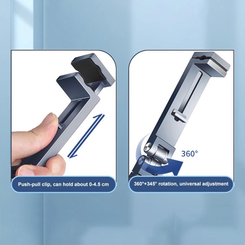 Металлический держатель для телефона с вращением на 360°, регулируемая подставка-крепление для телефона для путешествий, офиса, кухни