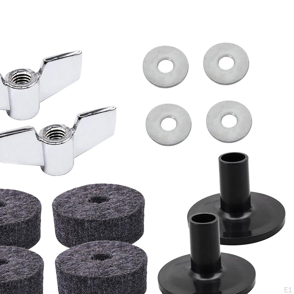 Подставка для тарелок из 14 предметов, сменные аксессуары, простая в использовании, прочная, войлок сцепления Hi Hat,