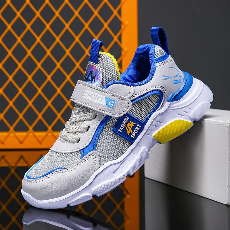 2025 Middle and Older Children's Casual Shoes Casual Mesh Leather Sports Shoes Sports Shoes Boys Classmates Boys Running New