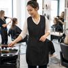 Waterproof Black Stylist Apron Professional Barber Shop Work Clothes Hairdressing Gown  Hairstylist