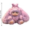Bag Charm Vinyl Face Plush Toys Stuffed Animal Bunny Bag Pendant  Backpack Decoration