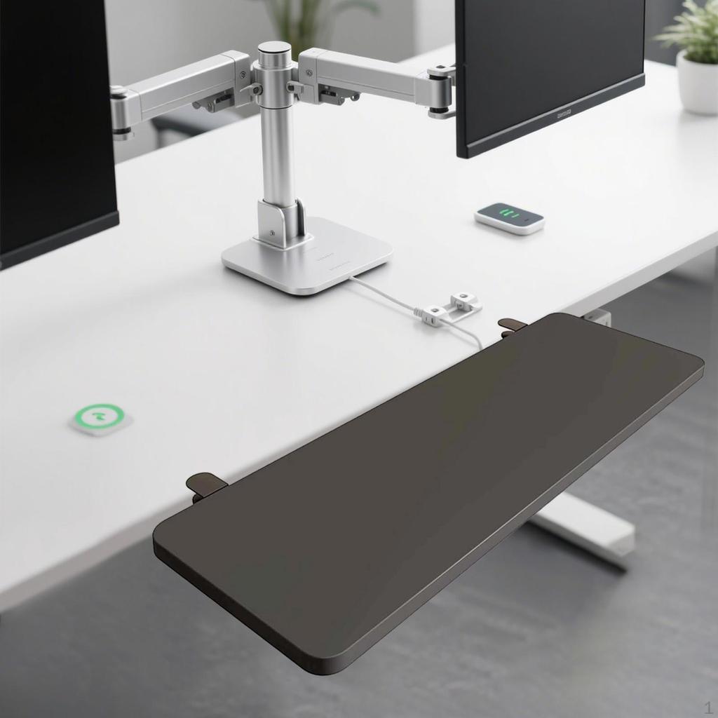 Desk Board Arm Rest Expansion Ergonomic Clamp On Easy Installation for Computer Table Foldable Space