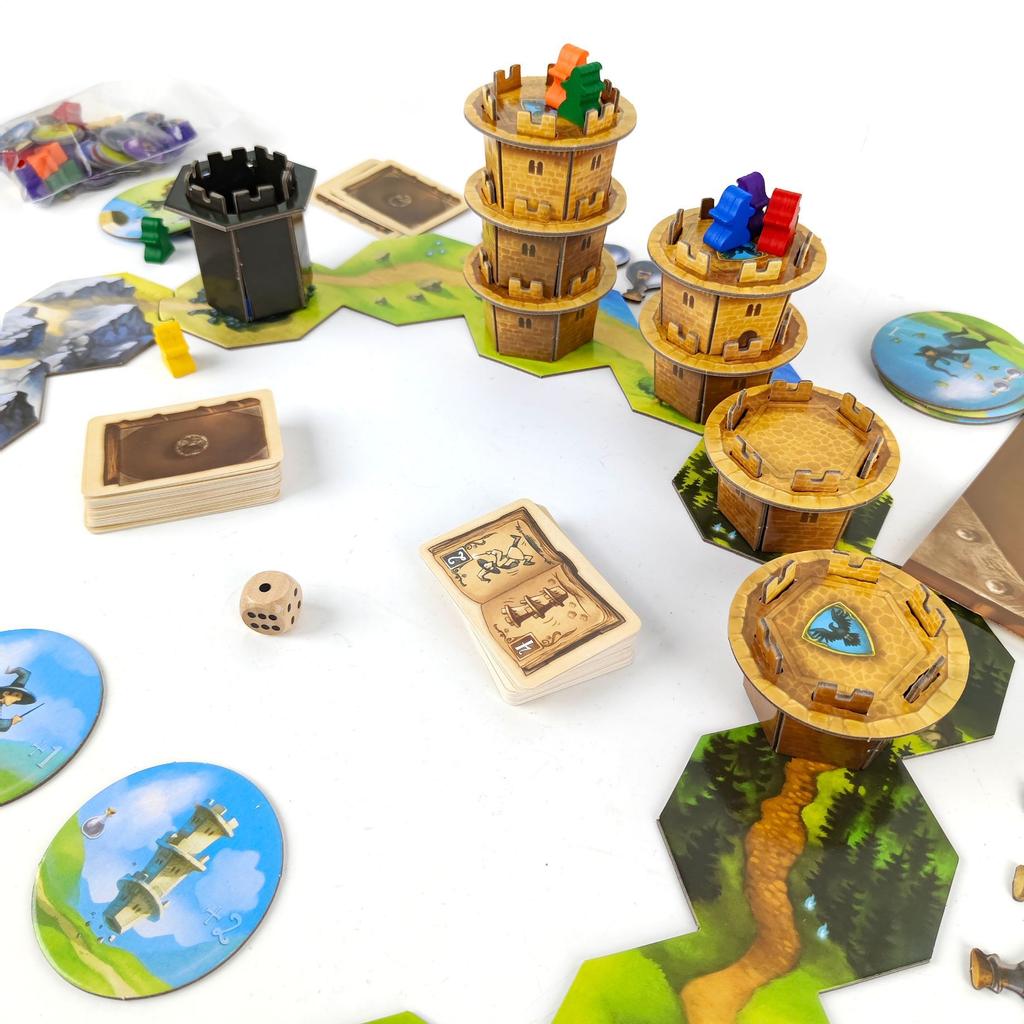 Настольная стратегическая игра «Блуждающие башни» Ловушки для волшебников Перемещение Магические заклинания Семейные игры для 1-6 игроков