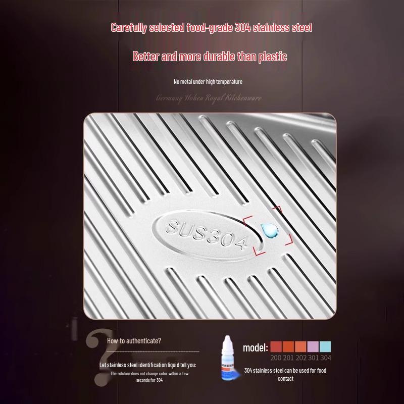 Поднос из нержавеющей стали 304 пищевого класса для пельменей и вонтонов - Безопасен для морозильной камеры и холодильника