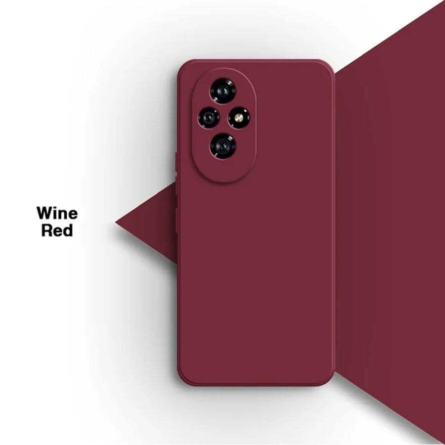 12 цветов жидкий силиконовый мягкий чехол для телефона TPU чехол для HUAWEI HONOR 200 / 200 Pro