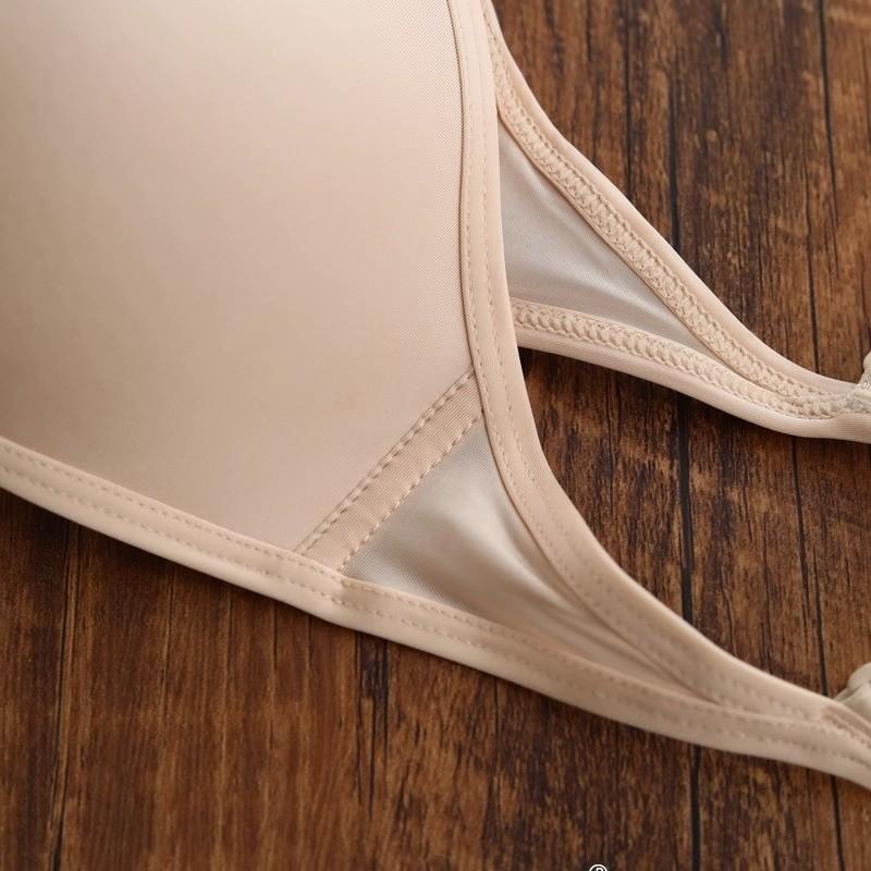 FINETOO Women French Triangle Cup Underwear Traceless and Wireless Lingerie Beautiful Back Bra