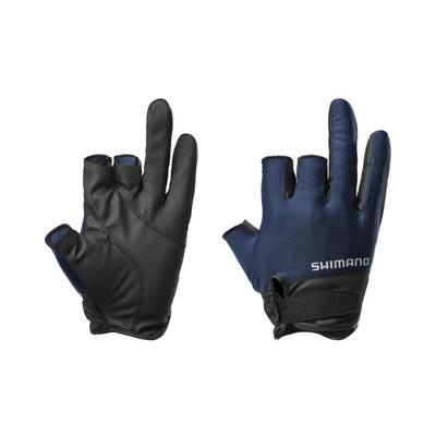 Перчатки Shimano 01 Basic Large, 3-составной крой, GL-008Y, Темно-синие,