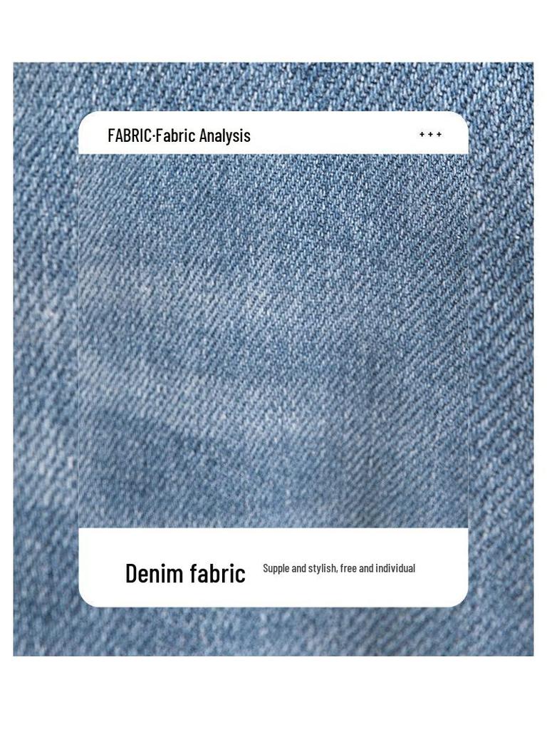 Women's High-Waist Washed Embroidered Wide-Leg Jeans