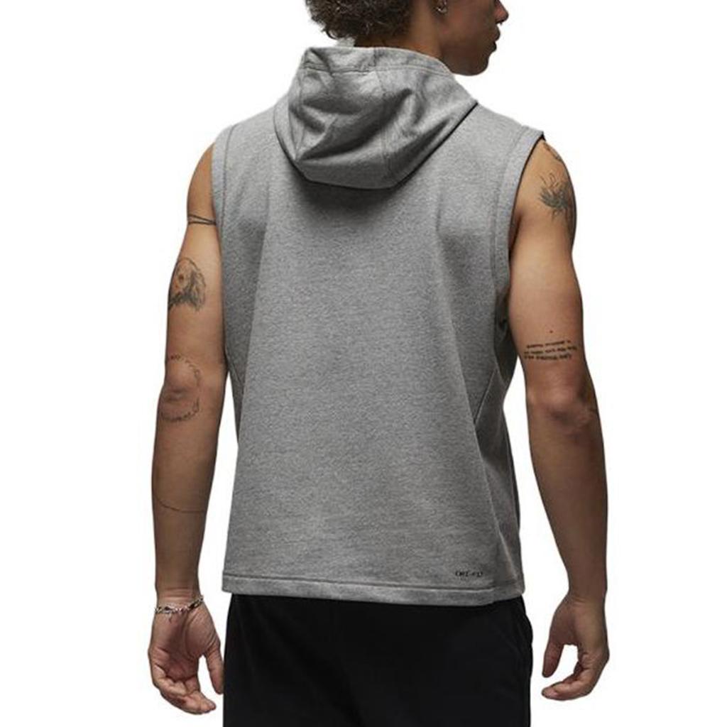New Jordan Dri-FIT Sport Sleeveless Breathable Pullover Hooded Vest Grey DZ0572-091