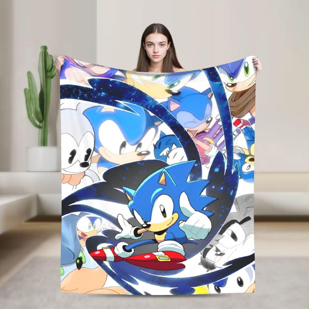 Бронированные Супер Ежик Тень Пледы Фланелевые Потрясающие Дышащие Пледы для Украшения Покрывала