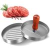 Hamburger Press 4.5" Non-Stick Patty Maker with 100 Wax Papers Heavy Duty Meatball Press for BBQ Veggie Burgers
