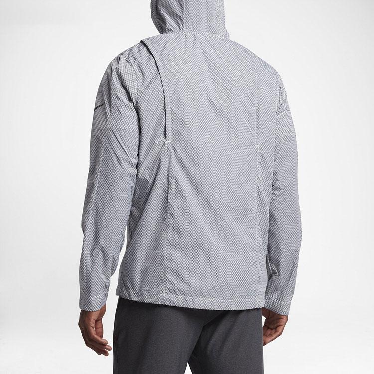 Nike Sport Training Windbreaker Jacket Men Outerwear Gray 848532-010