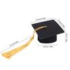 5/10pcs Felt Bachelor Hat with Tassels for Graduation Party DIY Decoration Wine Bottle Topper Graduate Mini Cap Candy Gift Boxes