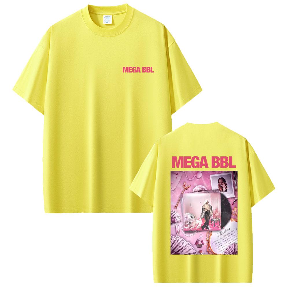 Rapper Theodora Mega Bbl Album Graphic Tshirt Unisex Women Casual Vintage Cotton Tshirts Unisex Hip Hop Fashion Pop Music T Shirt