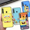 PB12 SpongeBob Black Sofe Case for Samsung Note 20 Lite S24 Ultra S23 A03 A05 A06 A11 A71 A15 A16 A13 A24 A25 A33 A52 A53 A50 M55 M35 Plus
