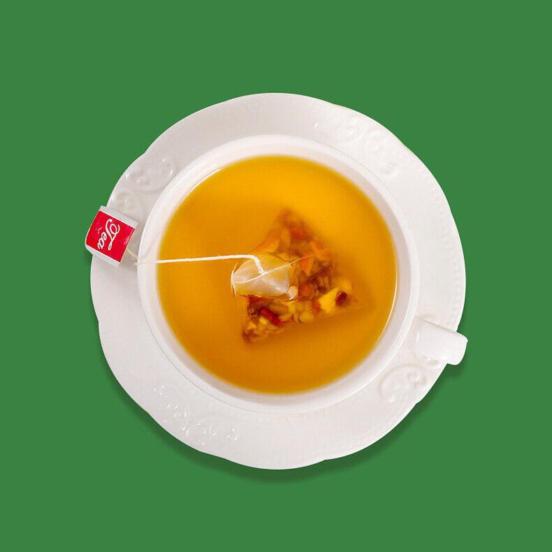 Чай из красной фасоли и ячменя Nanjing TongRenTang с лимоном 160 г в коробке, оздоровительный чай 8 г*20 пакетиков