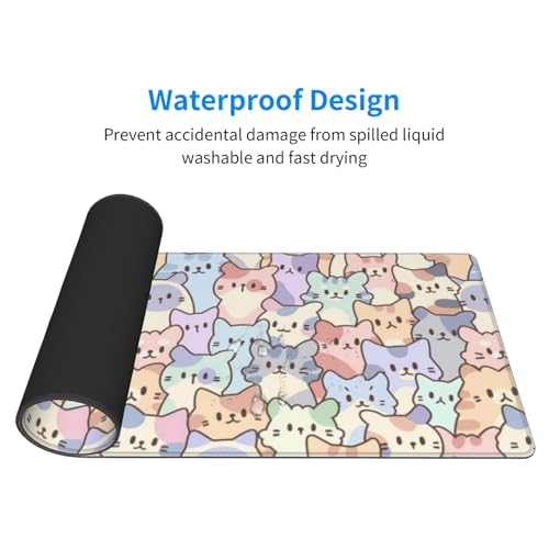 Cute cat e-sports mouse pad 300x800x3mm