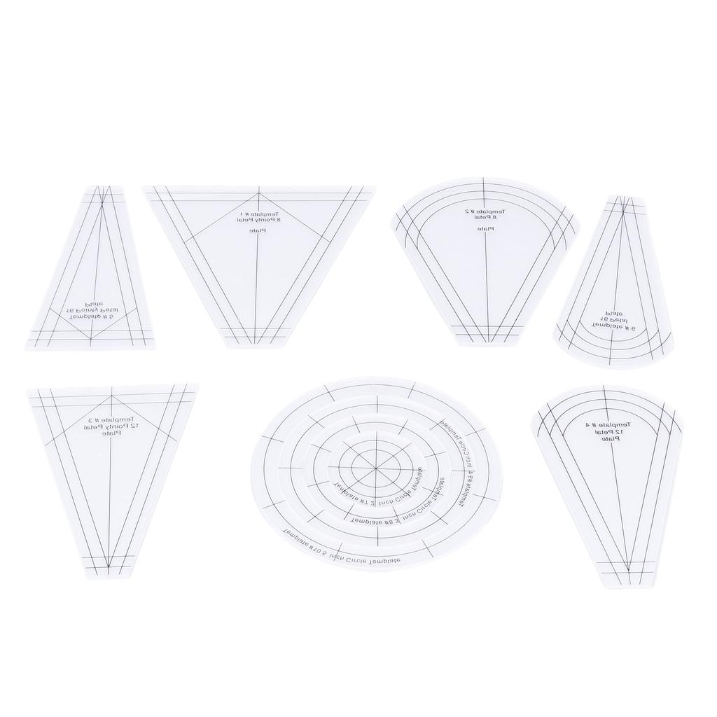 Quilting Rulers Shaped Patch Work Template Tool Ruler DIY Transparent Acrylic Sewing Ruler