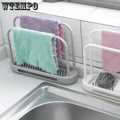 Бытовая полка для тряпок, кухонные принадлежности, столешница, дренажная стойка для чистки, стеллаж для хранения раковины, бытовая большая полка для хранения губки