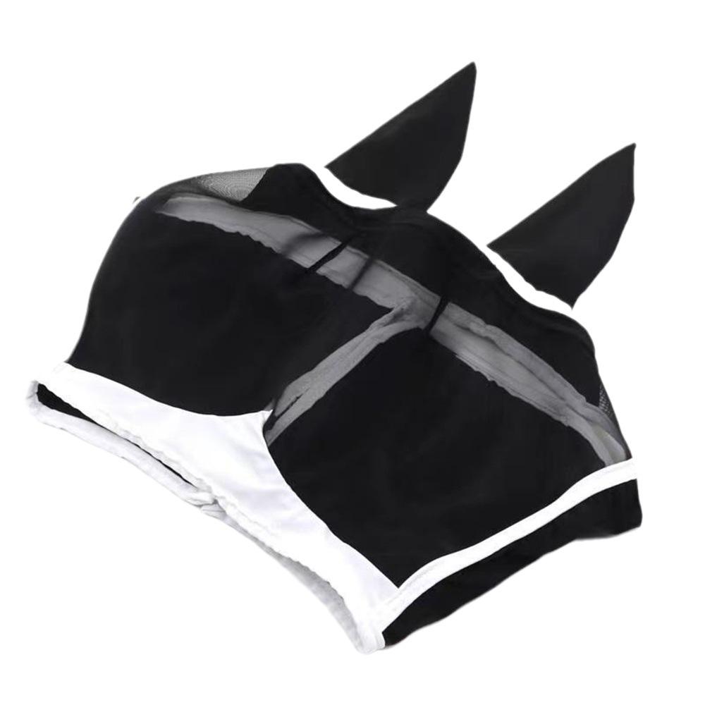 Breathable Horse Mask Summer Goggles Mosquito Ears Comfortable Fit with UVProtection Mesh Horse Fly Mask Equestrian Supplies Equestrian Equipment