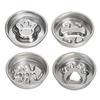 Stainless Steel Slow Feeder Dog Bowl Anti-Choking Anti-tip Non-slip Slow Eating Pet Feeding Bowl for Small Medium Breed