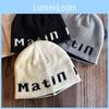 Street Letter Fashion Pattern Neutral Casual Knitted Hat For Autumn Winter And