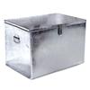 Large Galvanized Tinplate Toolbox with Lock – Metal Storage Organizer for Hardware & Woodworking.