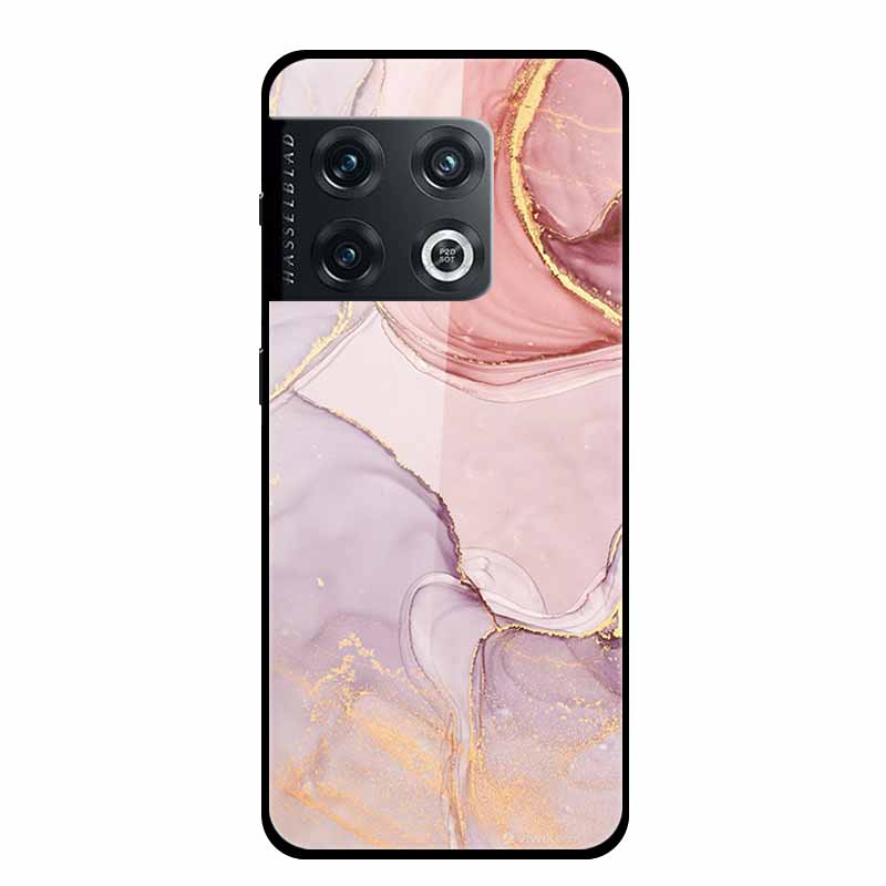 For OnePlus 10 Pro Case Marble Tempered Glass Back Cover Hard Case For OnePlus 10 Pro Shockproof Fundas NE2210 Protective Coque