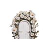 Wooden Elf Door Art Statues Handmade Fairy Gardens Doors Windows Door Miniature  Garden Decorations