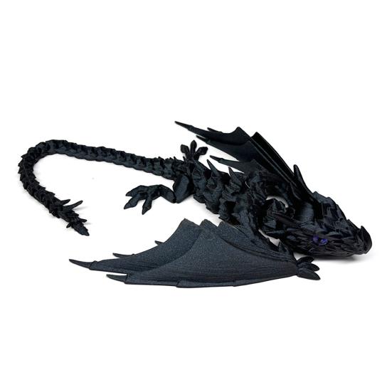 3D Printed Winged Dragon Ornament Flexible Articulated Dragon with Wings Fidget Dragon Toy for Home Office Desk Decor Stress Relief