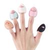 Fingertip Air Cushion Leather Mini Finger Thumb Powder Puff Concealer Powder Powder Set Makeup Dry and Wet Use No Powder Student Makeup Tools