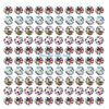 HX6F 100pcs 10mm Disco Ball Clay Beads Round Diamond Clay Bead Jewelry Craft Supplies
