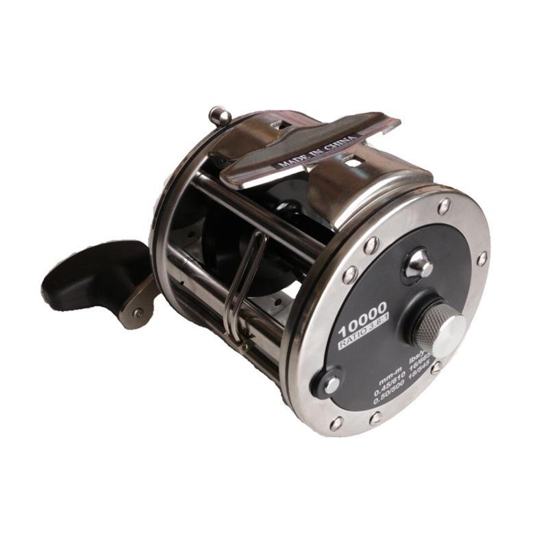 18000 Перенастраиваемая визуальная якорная рыболовная катушка: Левое/правое сменное барабанное колесо для морской рыбалки троллингом с лодки.