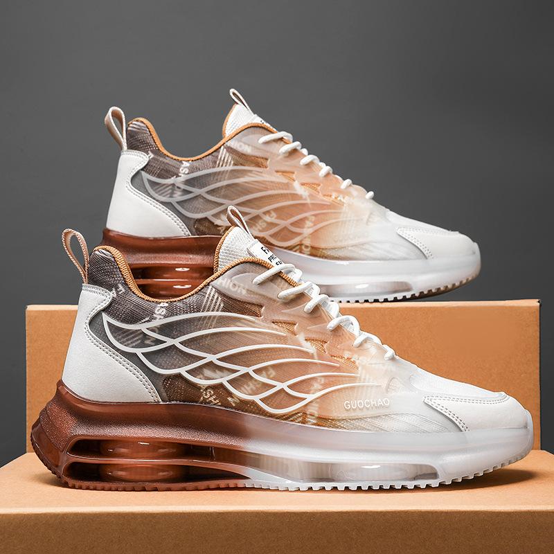 Men's Versatile Sports Shoes Trendy Casual Dad Teenagers' Height Increasing Air Cushion Shock-absorbing Running