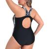 CHARMLEAKS Plus Size Womens Swimsuit One Piece Athletic Racerback Bathing Suits