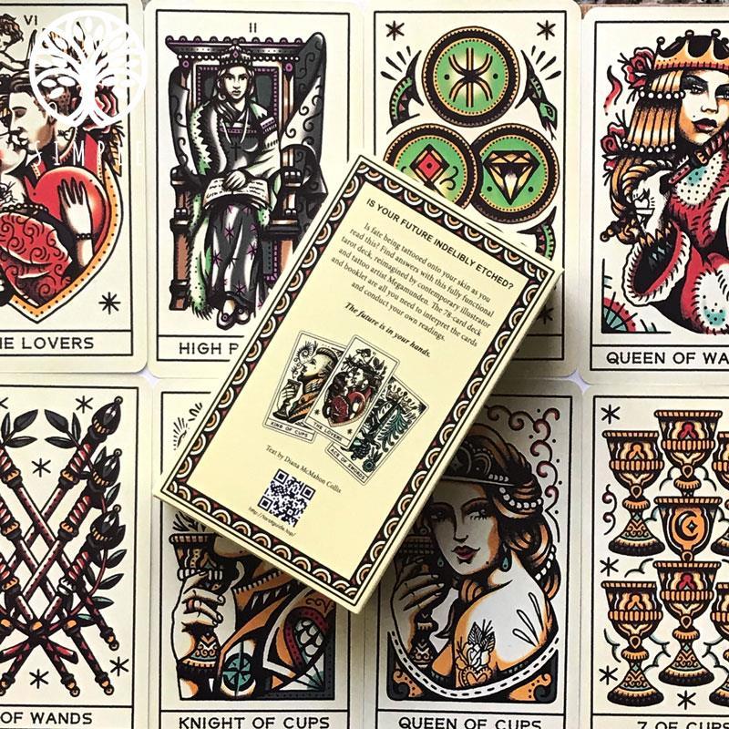 Тату Таро: Карты с чернилами и интуицией. Идеальный подарок современному спиритуалисту, любому поклоннику метафизических астрологических гороскопов.