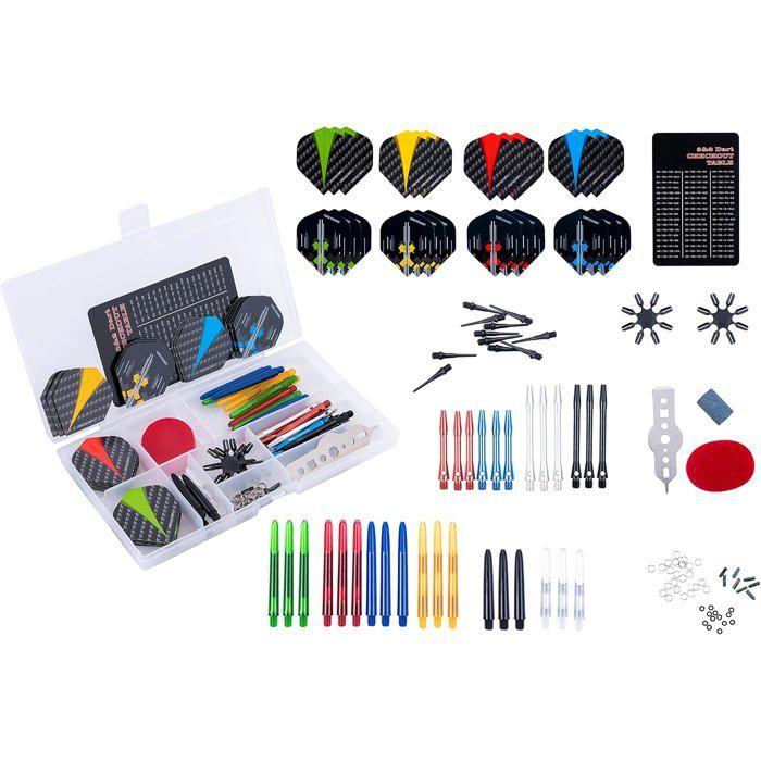 Набор аксессуаров для дротиков со стальным наконечником и нейлоновым наконечником - 141 шт.