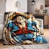 1 шт. Фланелевое одеяло Луффи из One Piece, мягкое и теплое, многоцелевое покрывало для дивана, софы, офиса, кровати, кемпинга, путешествий