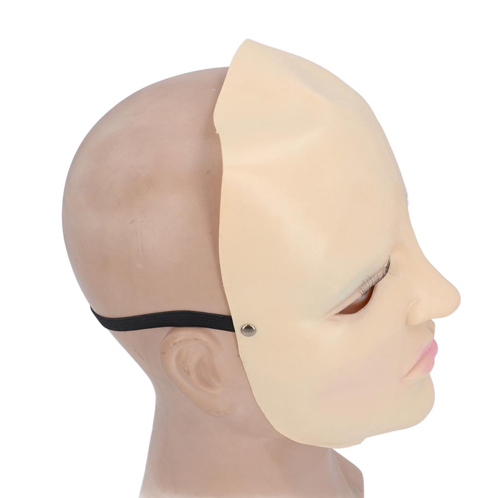 Латексная полумаска для лица, женская реалистичная синяя маска для век, латексная маска для лица, новинка для косплея