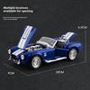 1:24 1965 Shelby Cobra Кабриолет Родстер Модель Симуляция Звук Свет Вытягиваемое Колесо Амортизация Подарок Мальчику на День Рождения