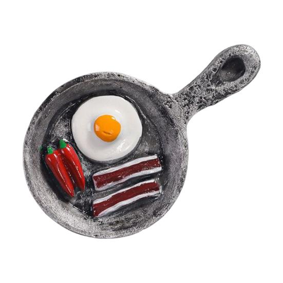 3D-магнит на холодильник с имитацией еды, мультяшная жареная яичница, дуриан, рожок мороженого, томат, хлебопечка, кружка для кофе, магнит на холодильник для домашнего офиса, кухни