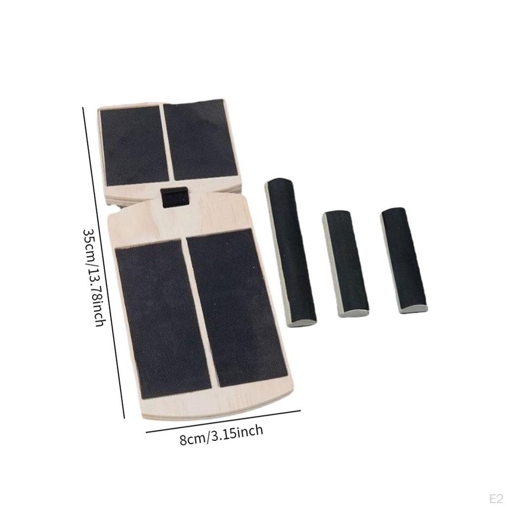 Деревянная балансировочная доска для ног Растяжитель для ног Нескользящий портативный тренажер Тренажер для ног Одиночный