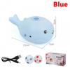 Interactive Cat Toys Electric Jet Floating Ball Cat Toy Whale Shaped Cat Toy Portable USB Dual Function Fan Pet Toy for Teaser