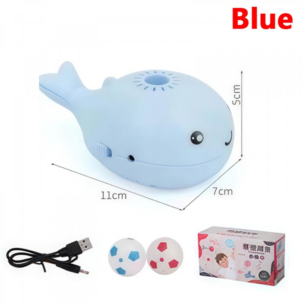Interactive Cat Toys Electric Jet Floating Ball Cat Toy Whale Shaped Cat Toy Portable USB Dual Function Fan Pet Toy for Teaser