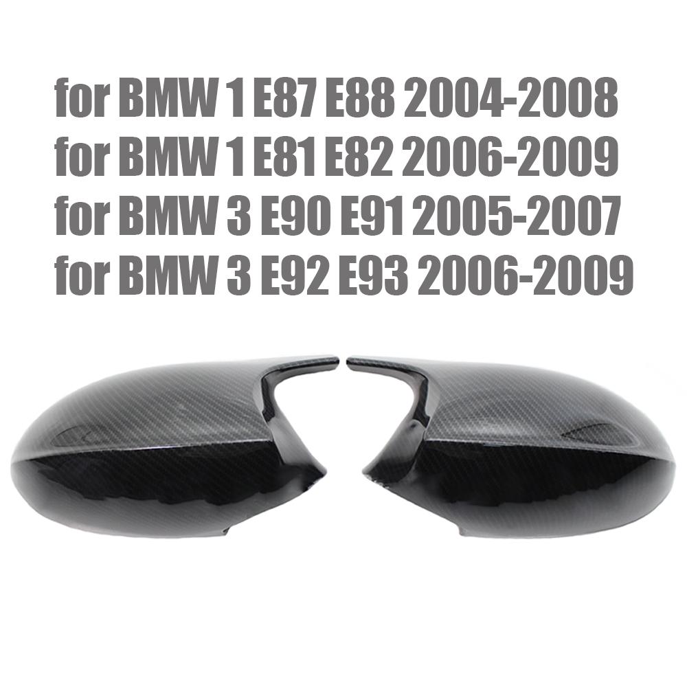 Replacement Rearview Side Mirror Covers Cap For BMW E90 E91 E92 E93 E81 E87 E82 E88 3 1 Series M Accessories Carbon Fiber Gloss