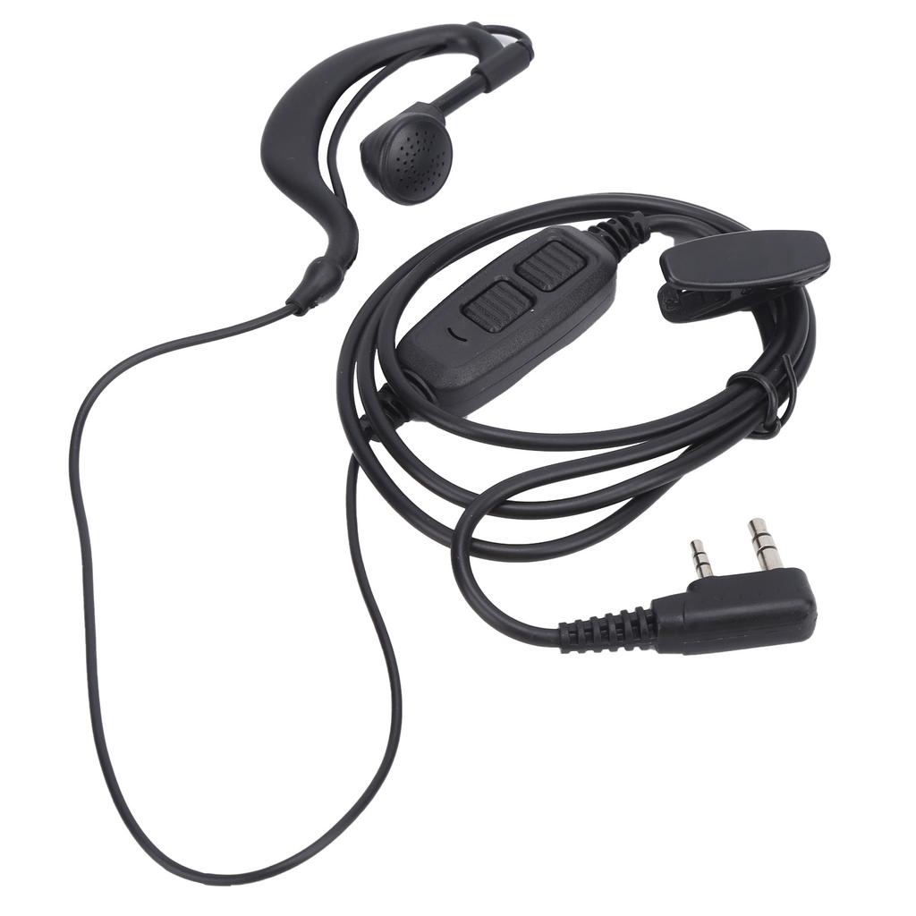 Walkie Talkie Earpiece Dual PTT Headset with Earplug Sleeve for BAOFENG UV?82 UV?82L UV?89 UV8D